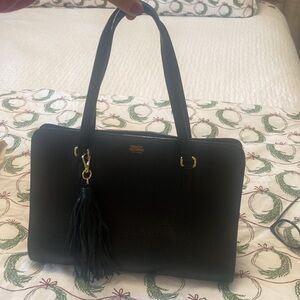 Frances Valentine Sami Tote Tumbled Leather Black